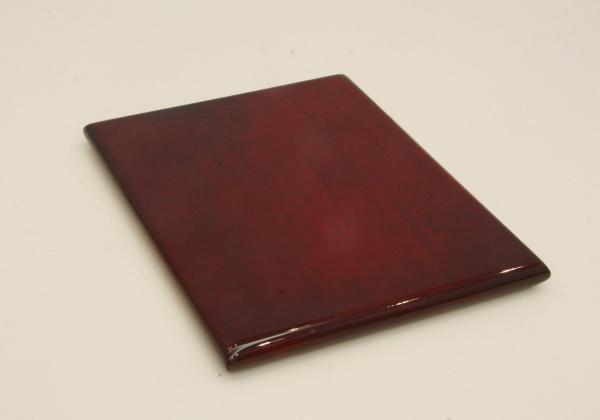 Деревянная подложка (плакетка) 20х25 см,махагон, лакированное покрытие
